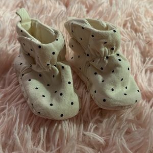 Newborn booties. Never worn.
